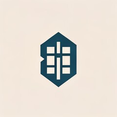 Obraz premium icon hospital. logo. symbol. menu. sign. caracter. building. outline. front. sticker. agency. office. tatto. art. design. idea. Cross. Treatment. ai. circle. 