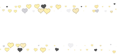 realistic isolated heart confetti on the transparent background for decoration and covering. Concept of Happy Valentine's Day, wedding and anniversary