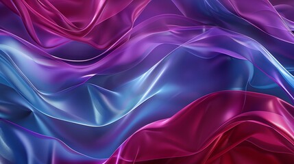 A dynamic, seamless loop of abstract waves, smoothly transitioning in bright hues of lilac, crimson, and blue. The sparkling colors and fluid motion create an energetic backdrop ideal 