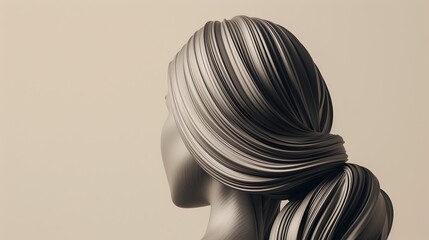Fototapeta premium Mesmerizing Monochrome Swirls and Graceful Elegance
