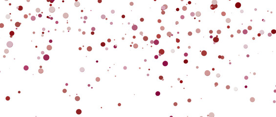Glittering confetti on a transparent background. Holiday confetti png. red confetti falls from the sky.