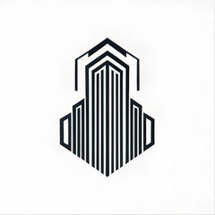 Obraz premium illustration of a logo highrise bilding