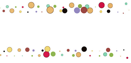 Multicolor confetti abstract background with a lot of falling pieces, isolated on a white background.