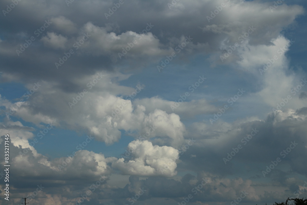 Wall mural clouds in the sky