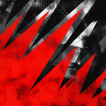 Abstract red black grunge sharp shaped illustration background isolated on horizontal ratio wallpaper template for social media or website post, poster prints, brochure backdrop, and other purposes.