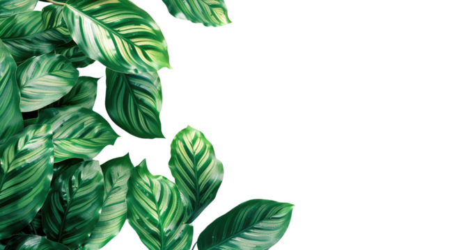 A leafy green plant with a transparent PNG background - Powered by Adobe