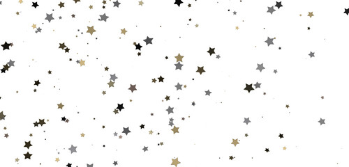 Gilded Rainfall: Experience the Magic of a 3D Gold Stars Shower