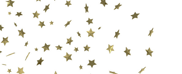 Stars - Festive christmas card. Isolated illustration white background. -