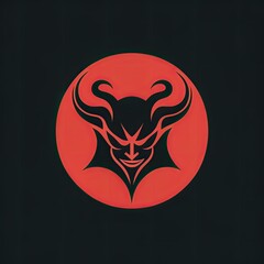 satanic symbol. logo. icon. design. art. tatto. satan. devil. religion. magic. Baphomet. angle. 666. ai