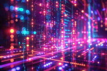 Obraz premium Cyber Security Data Transfer illustration created with Generative AI