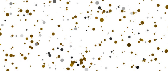 Radiant Revelry: Enthralling 3D Illustration of Shining gold Confetti