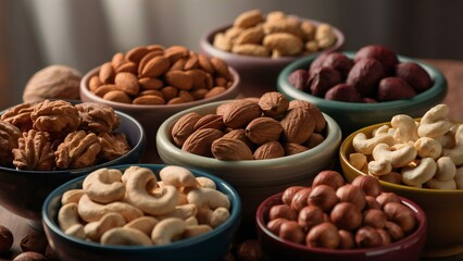 Fototapeta premium nuts and dried fruits