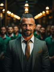 Fototapeta premium portrait of a waiter in a restaurant