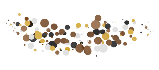 Confetti, paper triangle on the floor, fancy, colorful, celebration party