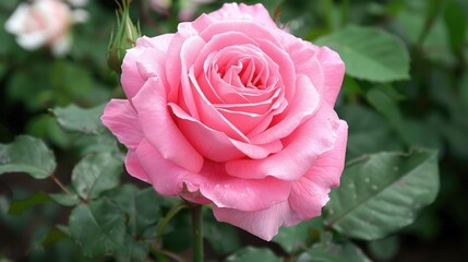 Fototapeta premium Attractive pink rose bloom