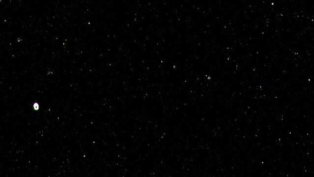 Grunge retro glitch dotted lines animation on a dark background. Technology glitch effect on black background ink paint splatter and stains brushes patterns on grunge overlays moving overlay