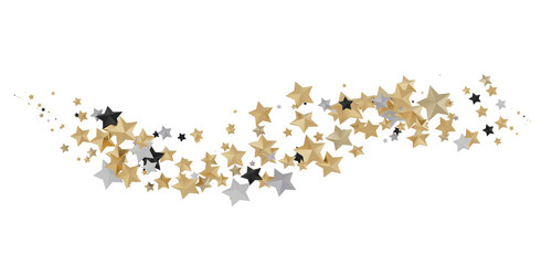 A Shower of Golden Stars: Captivating 3D Illustration Takes You to a Celestial Realm