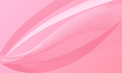 pink light smooth lines wave curves and circles with soft gradient abstract background