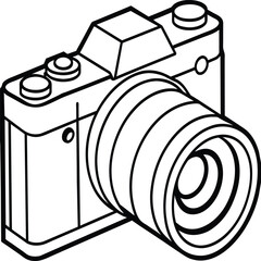 Hand draw technology sketch icon doodle set design for coloring book. Technology icon coloring pages