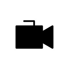 Video camera icon. Cinema camera icon. Film camera, Movie camera icon.with a simple black design 
