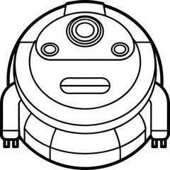 Hand draw technology sketch icon doodle set design for coloring book. Technology icon coloring pages