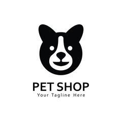 Modern pet shop logo