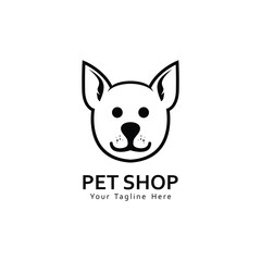 Modern pet shop logo