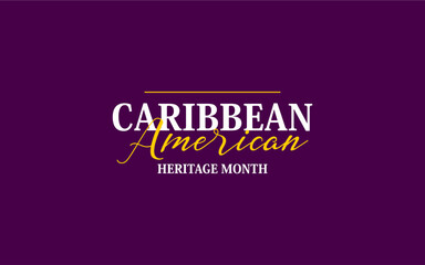 Caribbean American Heritage Month Holiday Concept Vector
