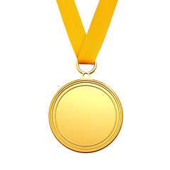 gold medal isolated on white