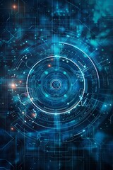 Modern Technology Concept: Technology background, graphical user interface