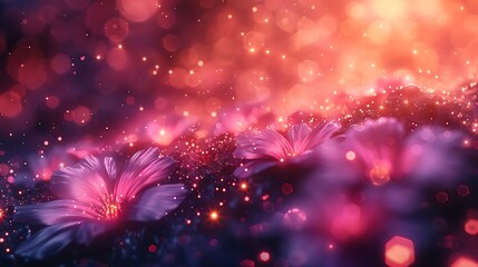  A kaleidoscope of shades dancing on a backdrop of soft light, forming an ethereal pattern of celebration