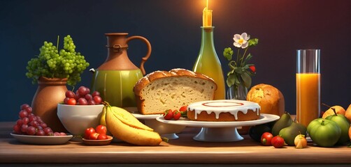 still life with a bottle of wine, beautiful, photography, realistic, natural light, colorful, food art, object photography, still life food photography, ultra hd, bokeh