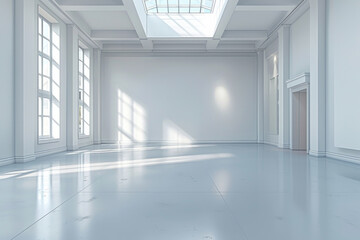 Empty hall of modern architectures