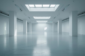 Fototapeta premium Empty hall of modern architectures