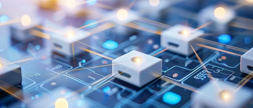 Graphical representation of a networking solution for small businesses