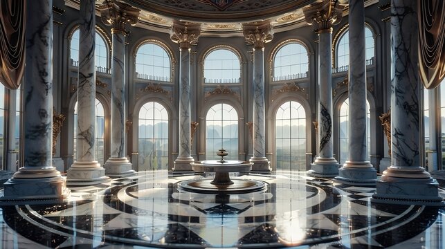 interior of cathedral throne room