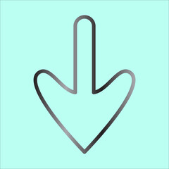 Arrow Down Icon Design