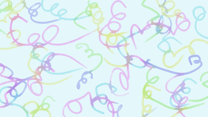 abstract party background with coloful gradients confetti curves