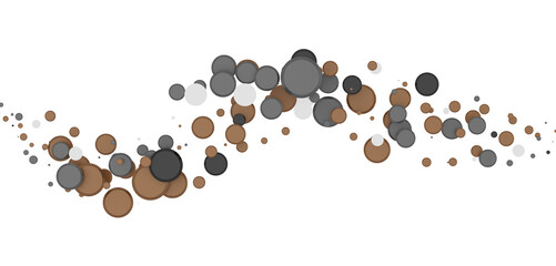 Multicolor confetti abstract background with a lot of falling pieces, isolated on a white background. Festive decorative tinsel element for design