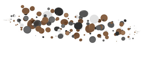  Colorful confetti on white background