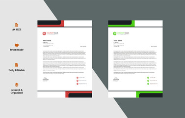 official minimal creative abstract professional newsletter corporate modern business proposal letterhead design template