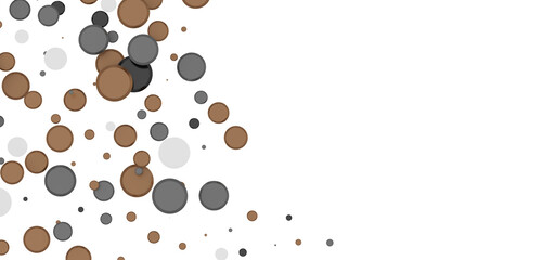  Colorful confetti on white background