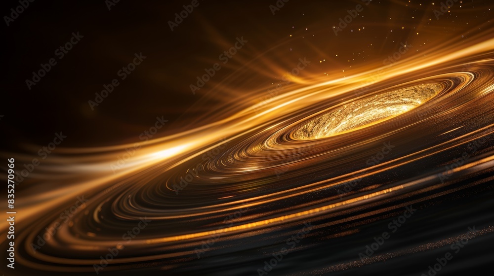 Canvas Prints golden spiral galaxy abstract background