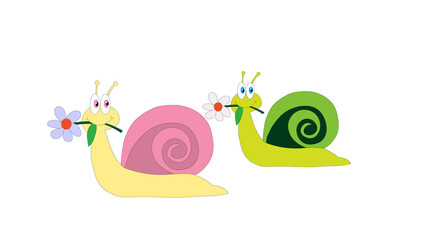Animated Snail, Cute snail, PNG Snail