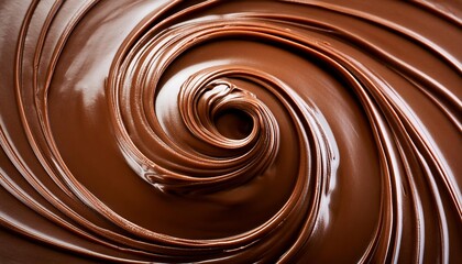 Liquid swirl chocolate melted background