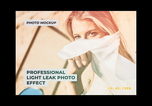 Film Vintage Frame Old Retro Photo Effect Paper Texture Template Mockup Overlay Style Printed Light Leak