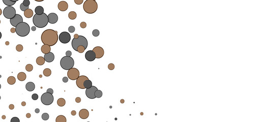 Multicolor confetti abstract background with a lot of falling pieces, isolated on a white background.