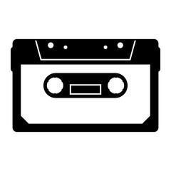 vintage cassette tape vector icon