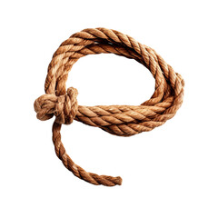 Obraz premium cowboy rope lasoo on white isolated background