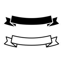 Black and white ribbon